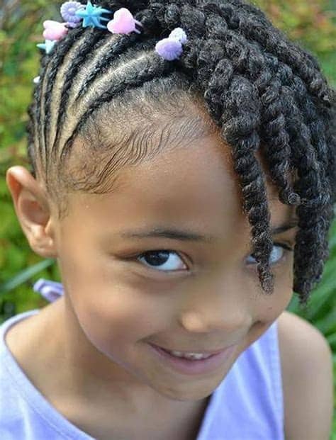 And she'll be able to play and dance all night they're adorable hair accessories that match perfectly with cute braids tied in ponytails, don't you think? 64 Cool Braided Hairstyles for Little Black Girls (2020 ...