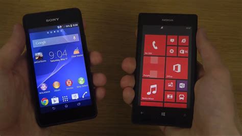 Sony Xperia E1 Vs Nokia Lumia 520 Youtube
