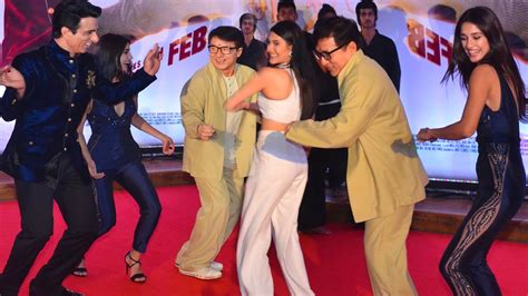 Jackie Chan Sonu Sood Disha Patani And Amyra Dastur Dances At Kung