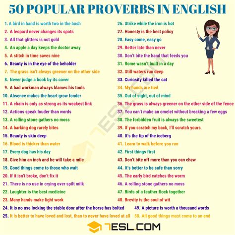 What Is A Proverb Popular Proverbs In English With Meaning Examples E S L Proverbs For