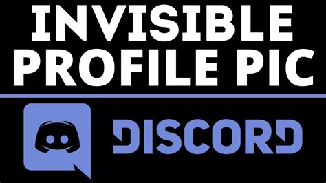 How To Make Invisible Profile Picture On Discord Blank