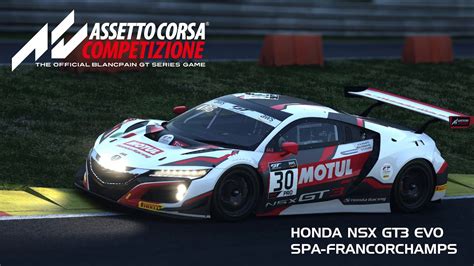 Assetto Corsa Competizione HONDA NSX GT3 EVO SPA FRANCORCHAMPS