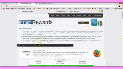 How To Sign Up With Instant Rewards Gold And Quick Youtube