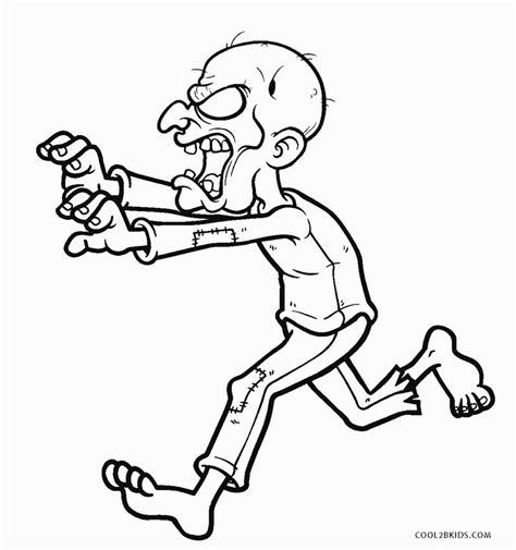 Cartoon Zombie Coloring Pages And Coloring Book 6000 Coloring Pages