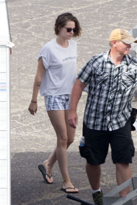 Kristen Stewart On The Set Of Woody Allens New Movie On The Beach In