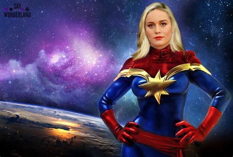 Captain Marvel Brie Larson Saywonder