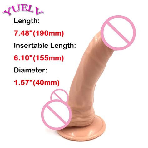 YUELV Big Dildo Realistic Penis With Suction Cup Fake Flexible Penis For Women Artificial Dick