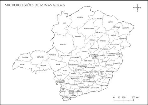 Mapa De Minas Gerais Para Colorir Educa