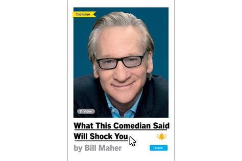 the title of bill maher s new book promises what this comedian said will shock you