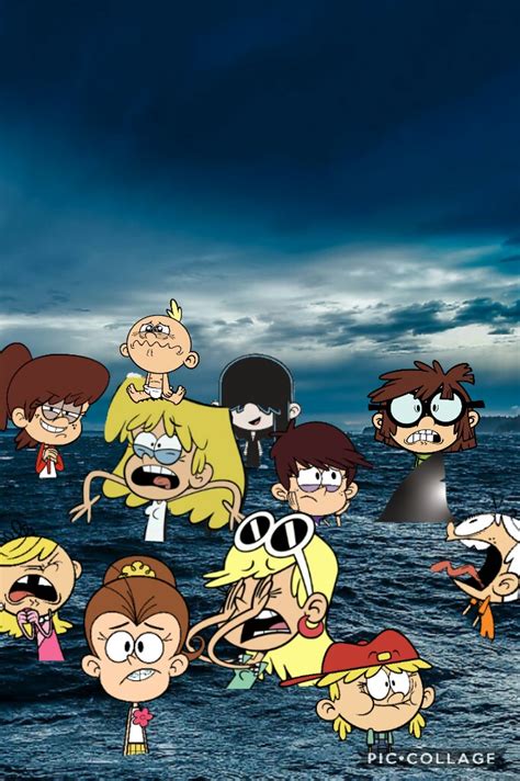 Loud House Scary Shark Stranded In The Sea By Leniloudhousee On Deviantart