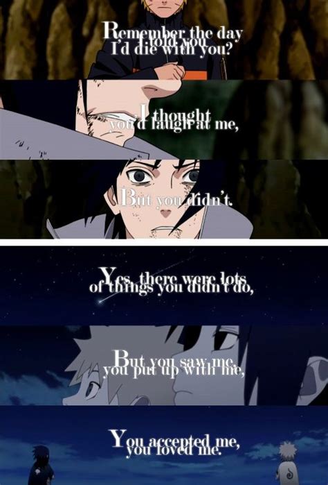 Naruto And Sasuke Poem But You Didnt Anime Amino