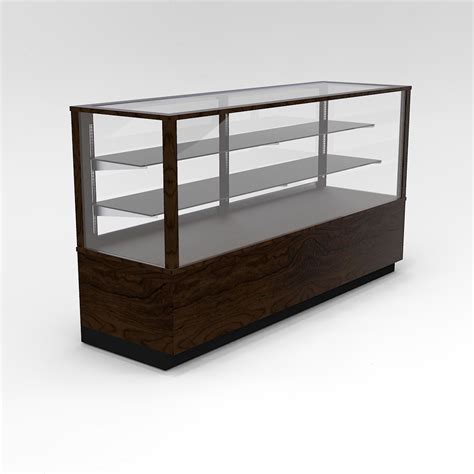 Full Vision Contemporary Rectangle Horizontal Display Case Display