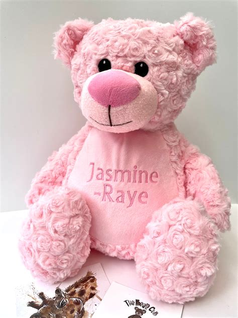 Personalised Teddy Bear Embroidered With Baby Name Etsy Australia