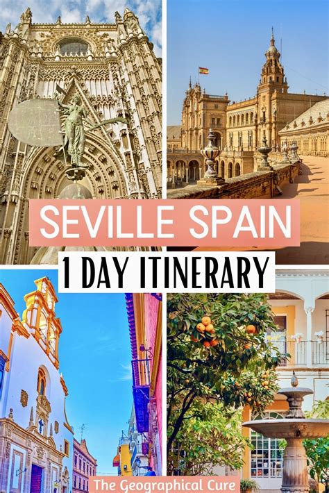 Pinterest Pin For One Day In Seville Itinerary Europe Summer Travel