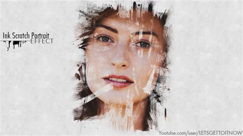 Ink Scratch Portrait Effect Photoshop Tutorial Rada