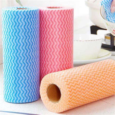 the non woven fabric kitchen cleaning cloth disposable dish cloth point breaking type washing