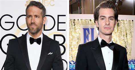 Ryan Reynolds Andrew Garfield Kiss At 2017 Golden Globes Awards Teen