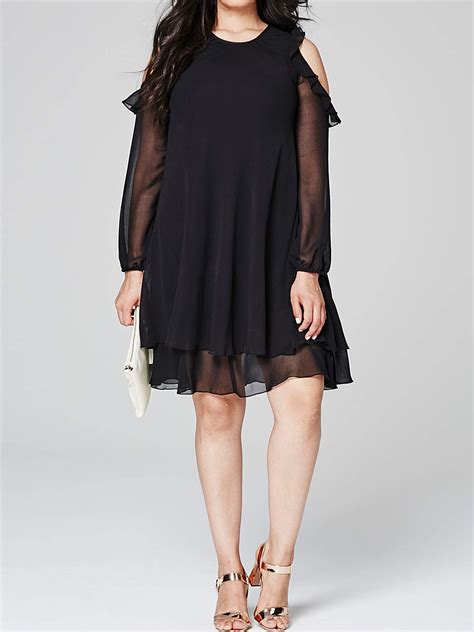 Plus Size Wholesale Clothing By Simply Be Simplybe Black Frilled