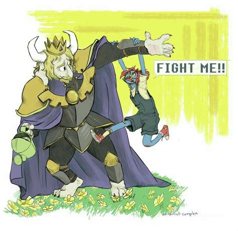 Child Undyne And Asgore Figth Me Undertale Undertale Cute
