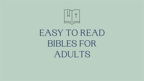 Easy To Read Bibles For Adults In Faith Blog