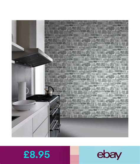Wallpaper And Accessories Grey Stone Wall Wallpaper Rasch 265620
