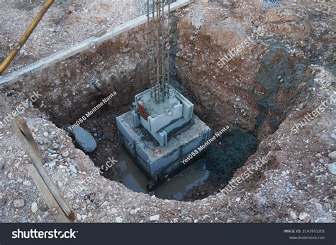 Piled Foundation Footing On Friction Pile Stock Photo 2143951201