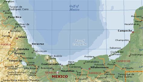 Bay Of Campeche Map Time Zones Map World