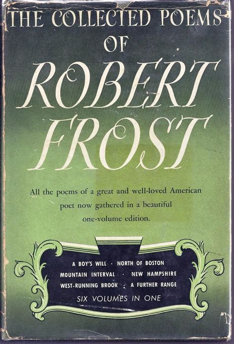 Collected Poems Of Robert Frost With Autograph Manuscript Poem Von