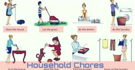 Talking About Household Chores In English Eslbuzz Learning English