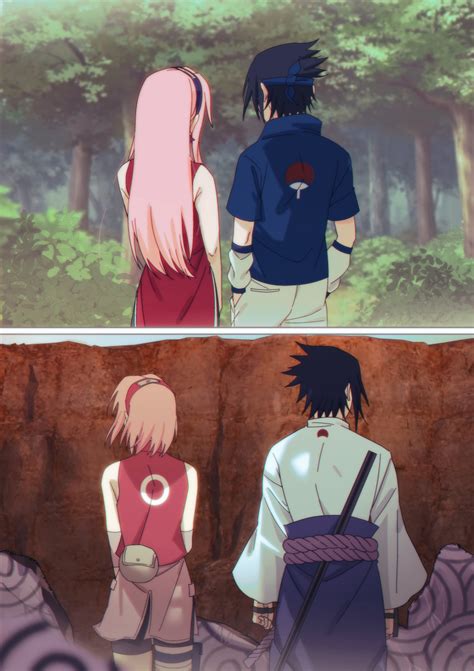 Niku Ni Ku Haruno Sakura Uchiha Sasuke Naruto Naruto Series Naruto Shippuuden