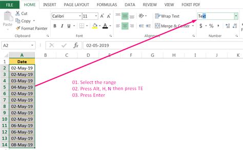 Shortcut To Change Date Format In Excel Printable Templates Free