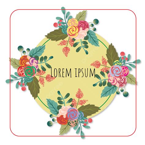 Floral Label Vector Png Images Style Floral Labels With Abstract