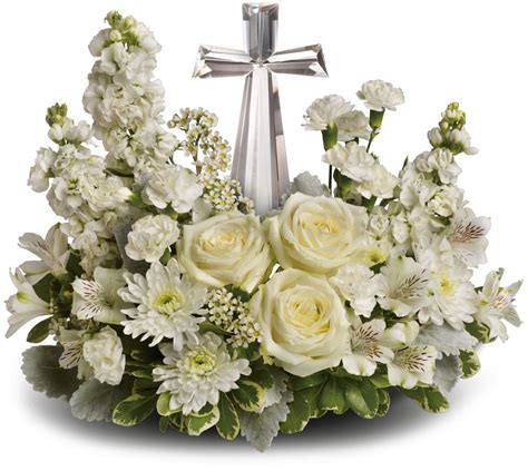 Crystal Cross Arrangement Free Delivery For Online Orders
