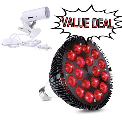 Light Bulb Red Light Therapy 660 And 850nm Deep Red 54w Classwith