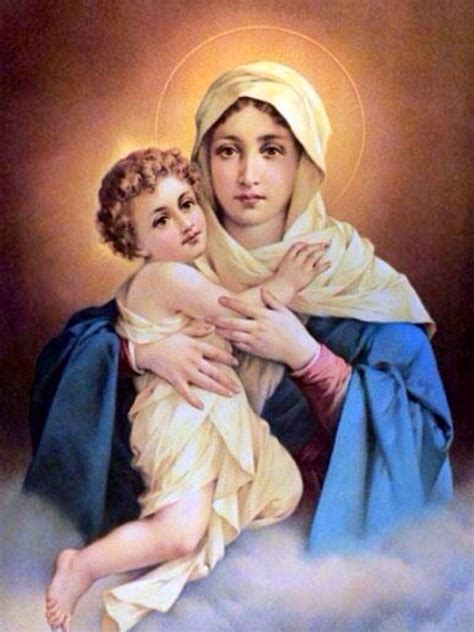 La Virgen María Y Niño Jesús Virgin Mary Picture Mama