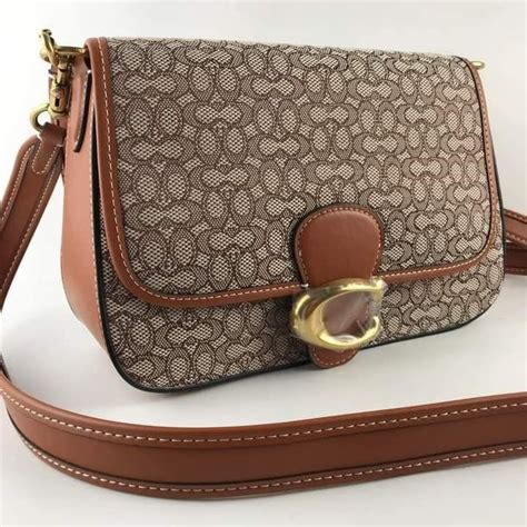 Coach Soft Tabby In Micro Signature Jacquard Womens Fashion Bags