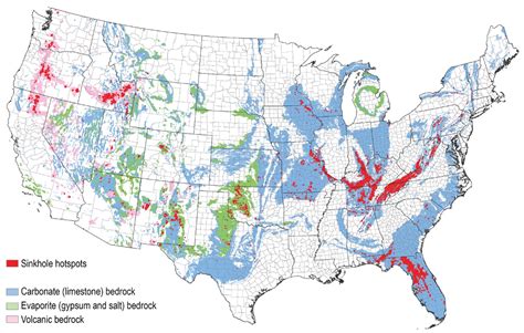 Karst Map Of The Conterminous United States 2020 Us Geological Survey