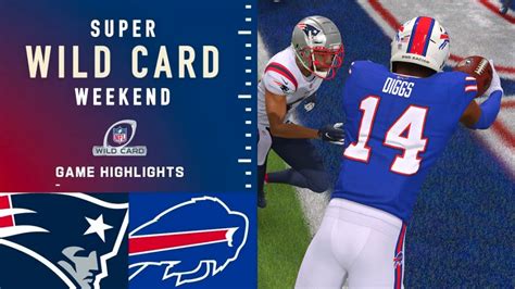 Patriots Vs Bills Wildcard Weekend Madden 22 Simulation Highlights