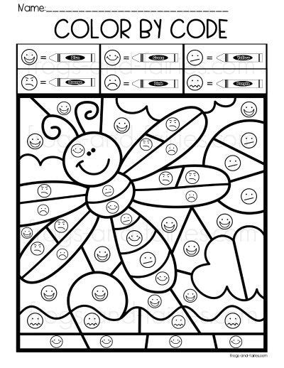 Search for kids coloring pages in these categories. Color by Code - Emotions | Emotions preschool activities ...