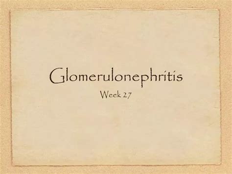 Ppt Glomerulonephritis Powerpoint Presentation Free Download Id