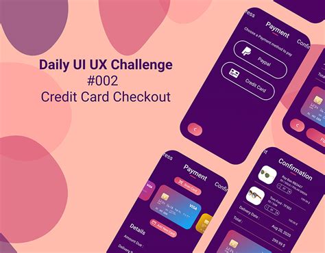 Daily Ui Ux Challenge 002 Credit Card Checkout On Behance