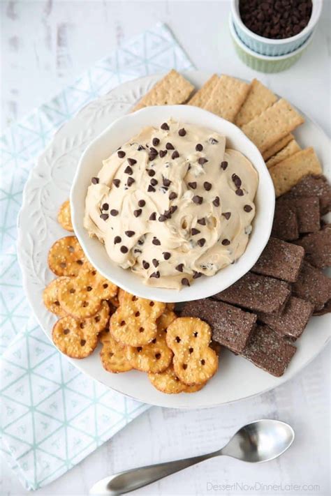 With cream cheese as the base, it's a creamy and light dip. Buckeye Dip | Dessert Now, Dinner Later!