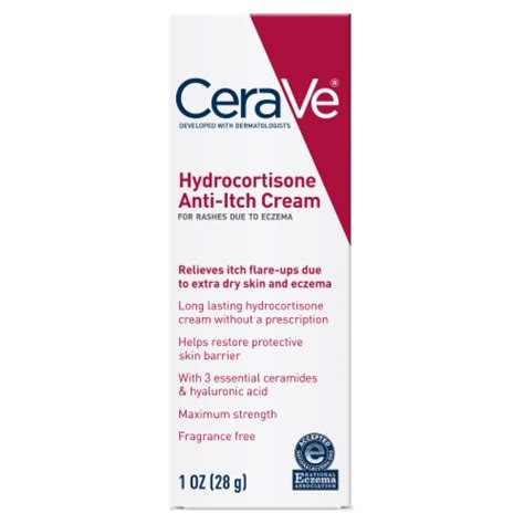 Cerave Hydrocortisone Anti Itch Cream 1 Ct Smiths Food And Drug