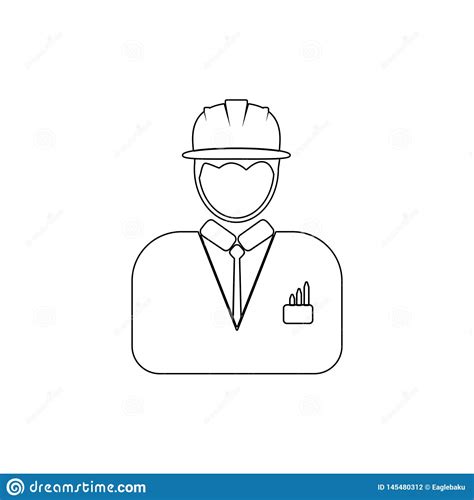 Avatar Of An Engineer Outline Icon Element Of Popular Avatars Icon