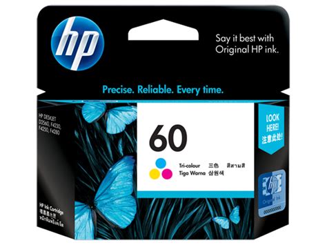 Hp 60 Tri Color Original Ink Cartridge Hp® Official Store