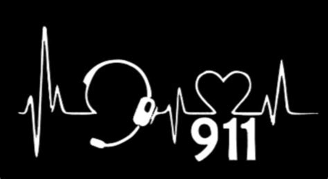 911 Heartbeat Car Decal First Responder Dispatcher Many Sizes And