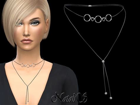Necklace Choker With Contour Geometric Pendants Found In Tsr Category