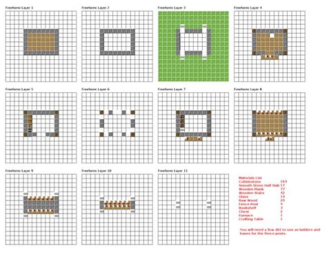 You can see grid or select current layer for building. Minecraft Castle Blueprints Layer By Layer 2015 ...