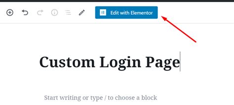How To Create A Custom Login Page In Wordpress Using Elementor