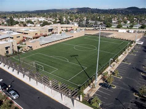 Synthetic Turf Soccer Field At Charter High School Stb Landscape